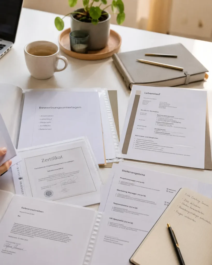Bewerbungsunterlagen für Jobcoaching und Bewerbungscoaching in Hamburg Billstedt